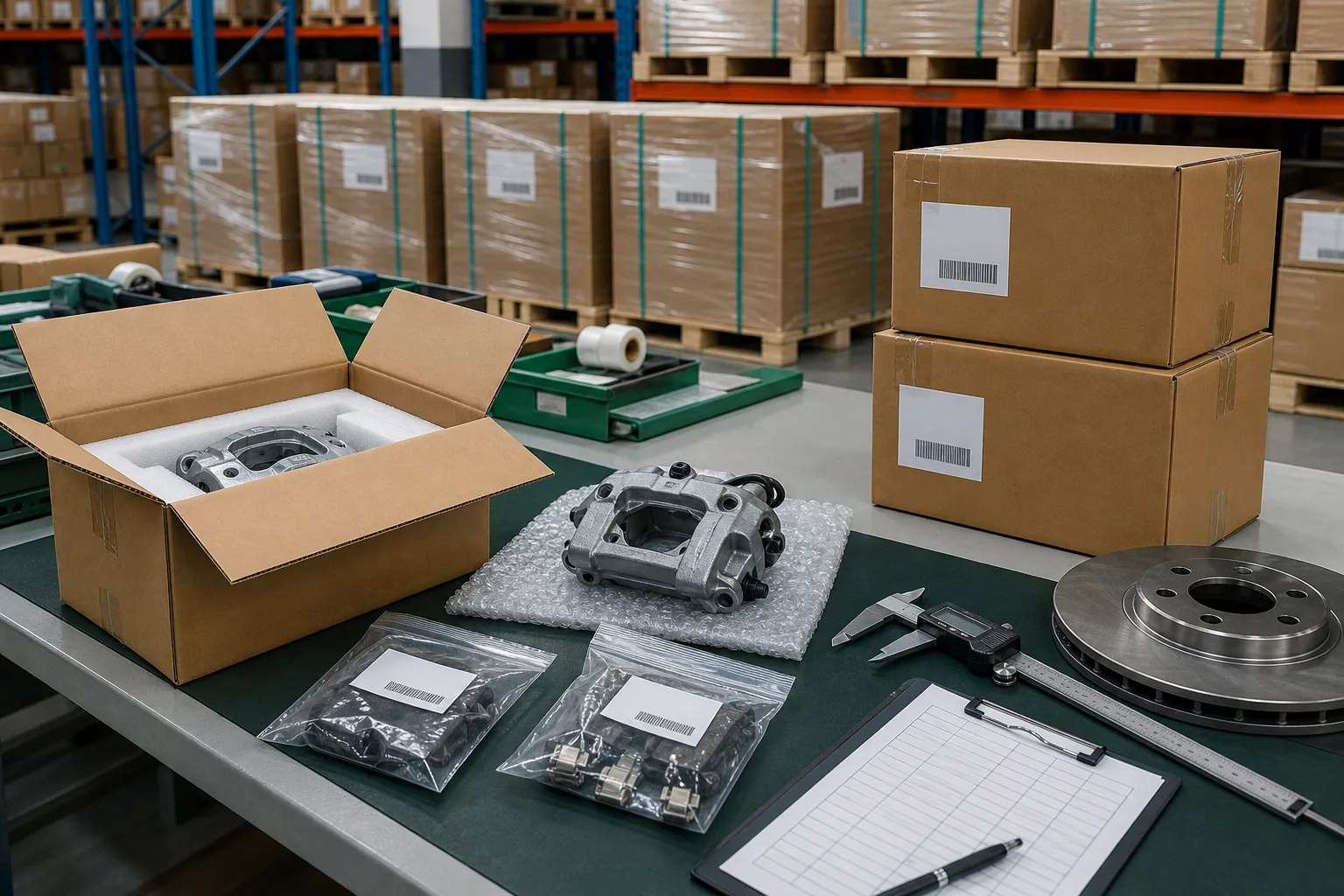 Auto parts export packaging and sourcing preparation